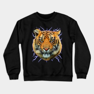 Vintage 90's Tiger Lightning Crewneck Sweatshirt